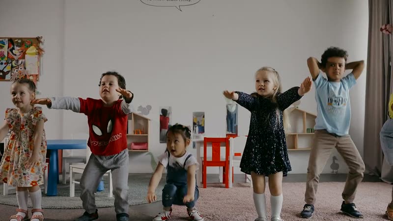 Children dancing together